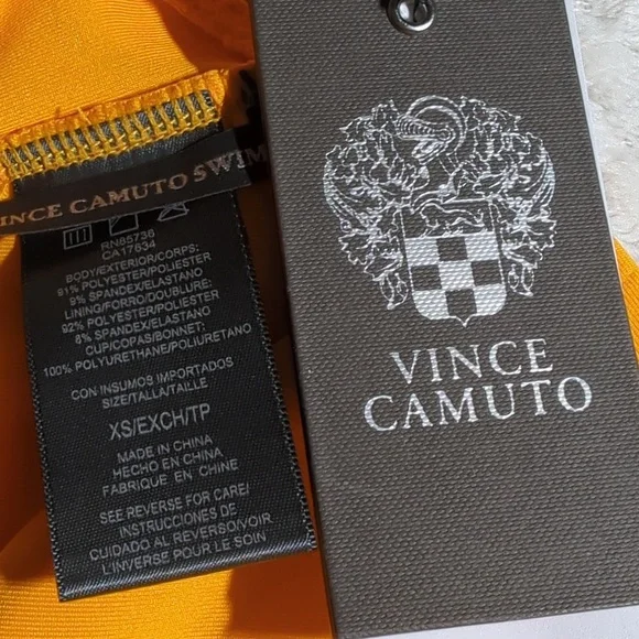 Vince Camuto Crochet High Neck Ring Bikini Top - Picture 6 of 6